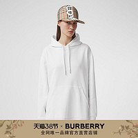 BURBERRY女装 地址印花宽松连帽衫 80372931（XXS、白色）