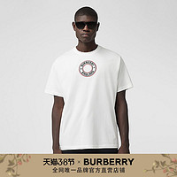 BURBERRY 男装 徽标嵌花宽松T恤衫 80370481（XXS、白色）