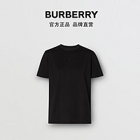 BURBERRY 女装专属标识棉质T恤衫 80171211（XXL、黑色）