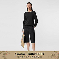 BURBERRY条纹装饰羊绒针织衫 80089391（XXS、黑色）