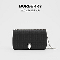 BURBERRY Lola中号绗缝粒纹皮革萝纳包 80225971（黑色）
