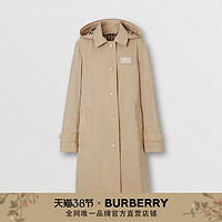 BURBERRY 记忆塔夫绸轻便大衣 80227321（8、灰暗米色）