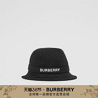 BURBERRY  徽标平织渔夫帽 80269281（S、黑色）