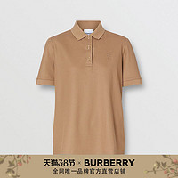 BURBERRY 珠地网眼布棉质 Polo 衫80152101（L、驼色）