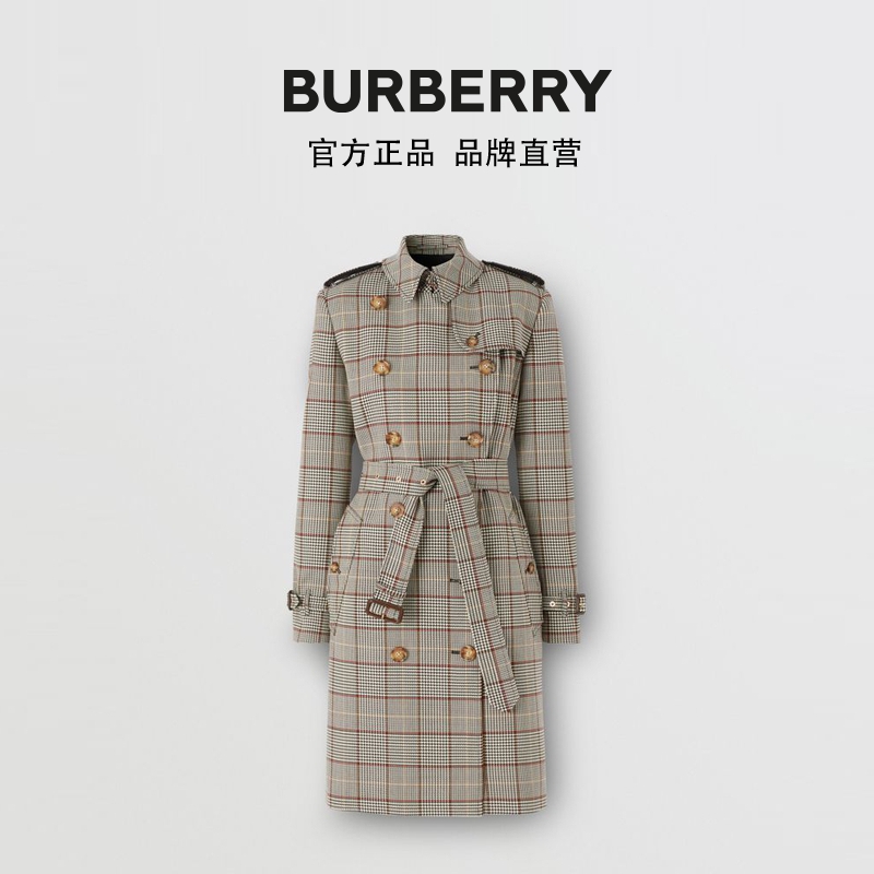 BURBERRY 格纹羊毛 Trench 风衣 80327301