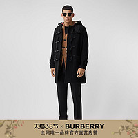 BURBERRY 男装 功能性羊毛牛角扣大衣 80345171（48、黑色）