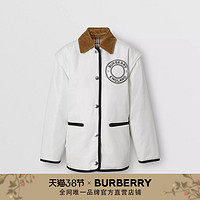 BURBERRY女装 可拆式衣袖双面两穿外套 80370381（S、自然白）