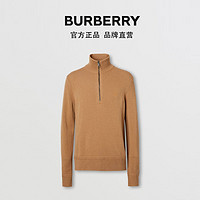BURBERRY 男装 专属标识高领羊绒针织衫 80379841（S、驼色）