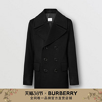 BURBERRY 男装 羊绒海军外套 80378611（46、黑色）