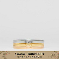 BURBERRY 镀钯金与镀金手镯 80371181（浅金色/M）