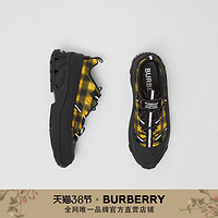 BURBERRY 格纹功能性Arthur运动鞋 80372521（40、黄色）