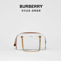 BURBERRY小号双色小羊皮组合立方包 80368521