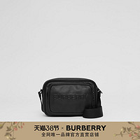 BURBERRY 压纹徽标皮革斜背包 80389551