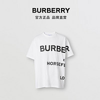 BURBERRY 男装 Horseferry 印花宽松T 恤衫80406911（XXXS、白色）