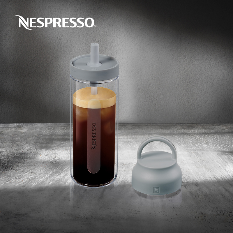 NESPRESSO Vertuo馥旋系列Nomad大号咖啡瓶透明便携式随行杯540ml