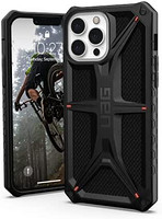 UAG Uag保護套與Apple iPhone 13 Pro 兼容[無線充電,按照*標準5層保護,凸起的邊緣]凱夫拉爾黑色