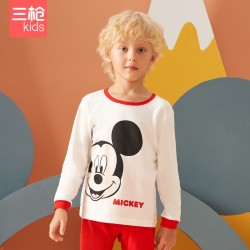 5元】三枪儿童内衣_threegun 三枪 儿童卡通纯棉内衣套装多少钱-什么