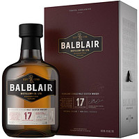 巴布莱尔（Balblair）进口洋酒 Highland 17年 单一麦芽威士忌 46%vol 700ml 苏格兰原装