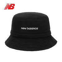 New Balance nb21新款冬季仿羊羔绒男女同款渔夫帽LAH14002 黑色 BK