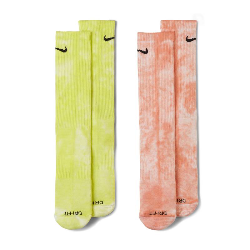 NIKE 耐克 Everyday Cushioned Crew扎染运动袜子2 双DM3407 DM3407-904 M（38-42）