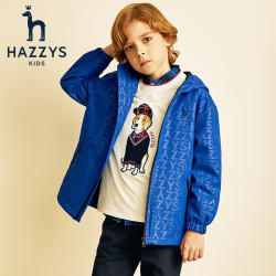 plus会员hazzys哈吉斯儿童薄款风衣外套