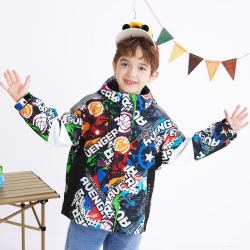 balabala巴拉巴拉男童外套2022新款春装童装中大童便服儿童加绒两件套