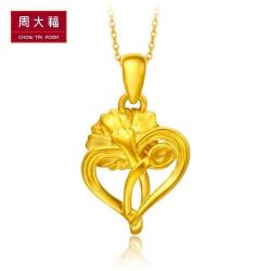 周大福项链_chow tai fook 周大福 花月佳期馨想事成.