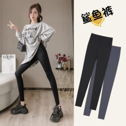 宝娜斯 外穿高腰鲨鱼皮打底裤女澳粒绒多少钱-什么值得买