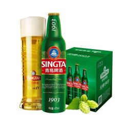 tsingtao青岛啤酒经典1903473ml12铝瓶装