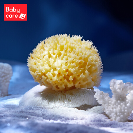 babycare 婴儿洗头刷儿童洗澡海绵搓澡神器硅胶洗头刷沐浴棉浴擦 洗澡棉