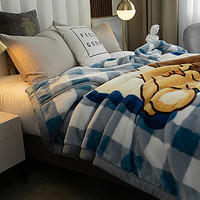 辰枫家纺 拉舍尔毛毯超柔单人双人毯子秋冬季礼品盖毯床上用品 DX 180x200cm 6斤