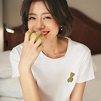 夏季潮流男女情侣潮版T恤纯棉短袖 XL 深蓝（短袖中国红）