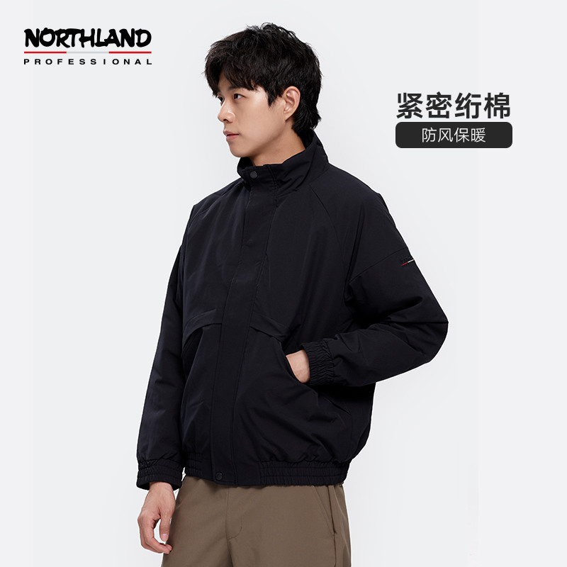 NORTHLAND 诺诗兰 男士立领休闲棉服防风防泼夹克外套NPJBT5721E