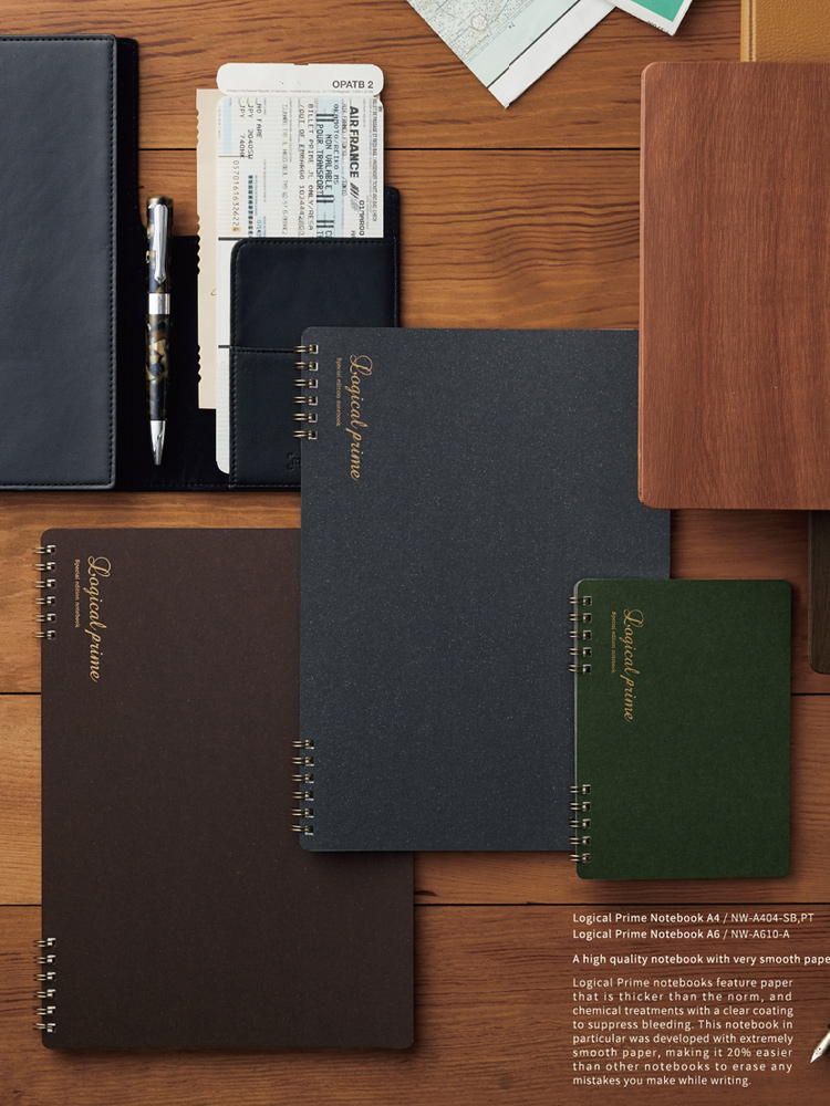 Nakabayashi 仲林 日本进口商务笔记本文具本子大学生简约记事本b5螺旋线圈本速写本复古色日程办公学生笔记本