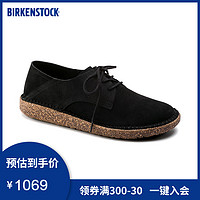 BIRKENSTOCK休闲鞋牛皮绒面革情侣款休闲鞋百搭Gary系列 38 黑色-窄版1013438