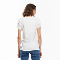 Levi's®李维斯新款女士白色LOGO印花时尚短袖T恤17369-1749