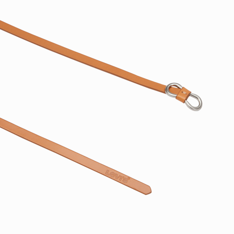 Levi's®李维斯新款女士杏色牛皮革时尚商务腰带D6750-0001