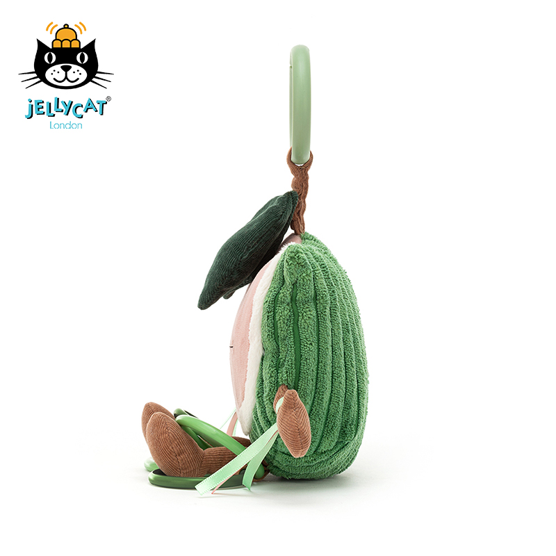 英国jELLYCAT2020年趣味西瓜互动玩具粉嫩嫩咀嚼环可爱毛绒玩偶