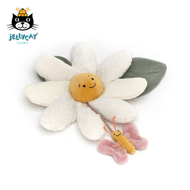 英国jELLYCAT2021年新品佛勒里雏菊互动玩具可爱毛绒玩偶婴儿玩具