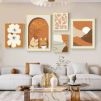 pinmei 品美 ins風溫馨客廳裝飾畫 現代簡約組合壁畫 靜候花開
