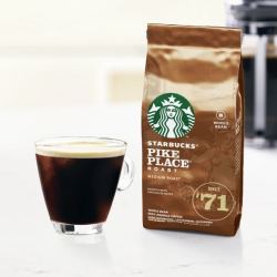 starbucks星巴克pikeplace派克市场研磨咖啡豆200g2袋中度烘焙