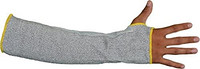 Azusa Safety ST58112 55 厘米 100 高*聚乙烯 HPPE 玻璃无缝针织防切割袖套,55 厘米,灰色
