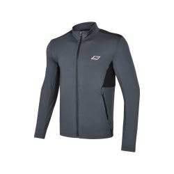 skechers斯凯奇22年新款男装针织外套简约质感夹立领克外套男