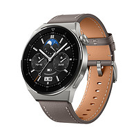 3.8煥新、百億補貼：HUAWEI 華為 Watch GT3 Pro 運動智能手表 46mm 灰色真皮表帶