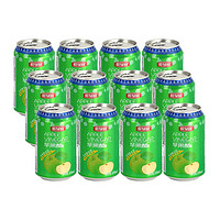 鲜绿园苹果醋310ml*12罐整箱饮品非碳酸发酵型果醋系列饮料果汁 330ml*6罐高瓶装