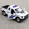 鑫思特兒童警車玩具可開門聲光回力合金車110皮卡警察玩具車模型男孩仿真小汽車救護車1一3-6歲 CLM-31K白