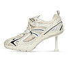 巴黎世家 右丞象Balenciaga巴黎世家女鞋高跟鞋品牌徽標跟高80mm尼龍網布時尚休閑 白色 35