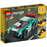 LEGO 樂高 Creator 3 合 1 系列31127街頭賽車兒童益智拼搭積木禮品