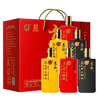 YONGFENG 永丰牌 北京二锅头 京派淳和 三色组合 42%vol 清香型白酒 500ml*6瓶 礼盒装