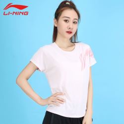 李宁半袖_li-ning 李宁 短袖女t恤夏季新款圆领运动短袖速干多少钱